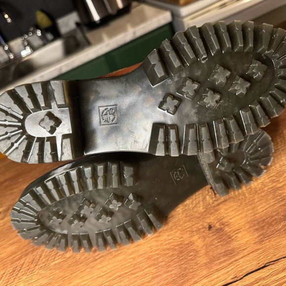 Dr. Martens Cognac Leather Combat Boots - Picture 7 of 10